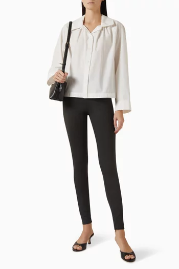 Zip-cuff Leggings in Viscose