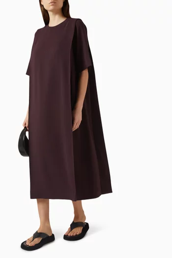 Layered Straight Dress in Viscose Blend