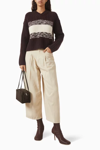 Textured Sweater in Merino-wool