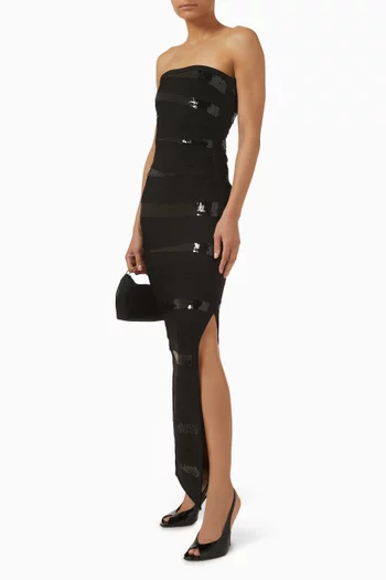 فستان سهرة كيارا بلا حمالات