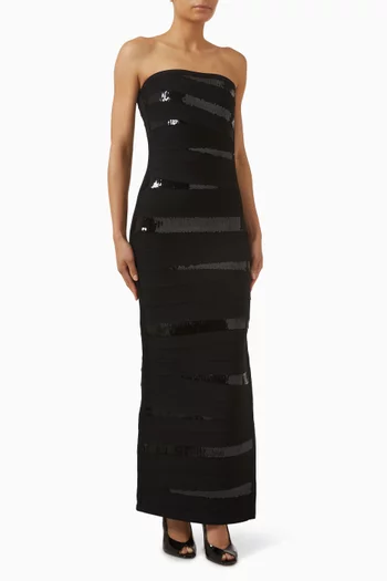 فستان سهرة كيارا بلا حمالات