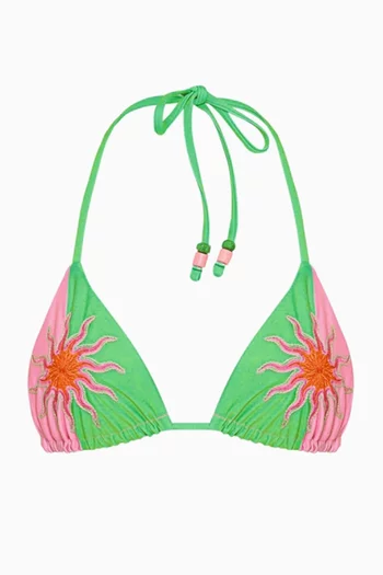 Balmy Sliding Reversible Triangle Bikini Top