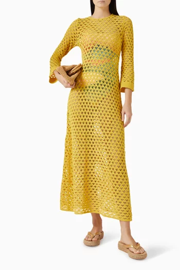 Crisp Sheer Dress in Mesh