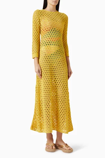 Crisp Sheer Dress in Mesh