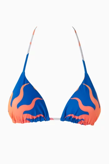 Balmy Sliding Reversible Triangle Bikini Top