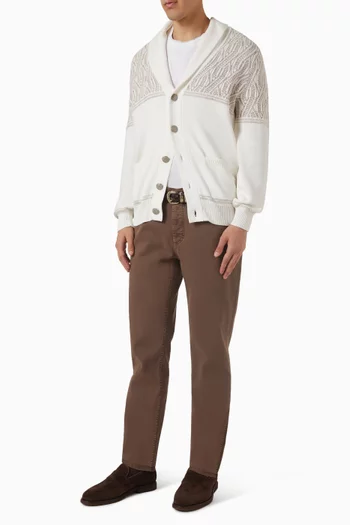 Faux-layering Logo T-shirt in Cotton