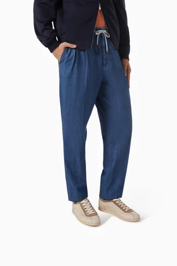 سنيكرز برباط شمواه وجلد عجل