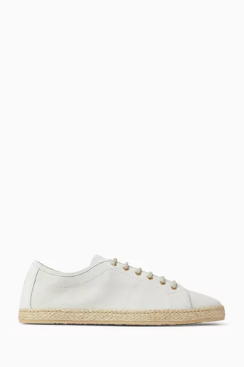 Derby Sneakers in Reversed Calfskin