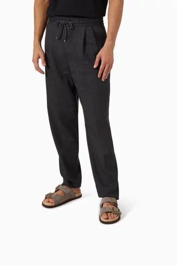 Buckle Slides in Suede