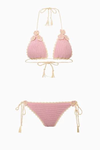Fleur Hand-crocheted Bikini Set