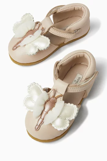 Baby Girl Butterfly Shimmer Zozou Flats