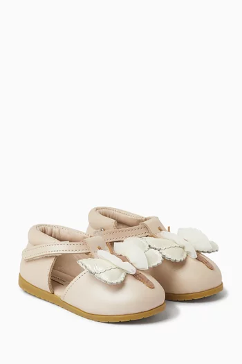 Baby Girl Butterfly Shimmer Zozou Flats