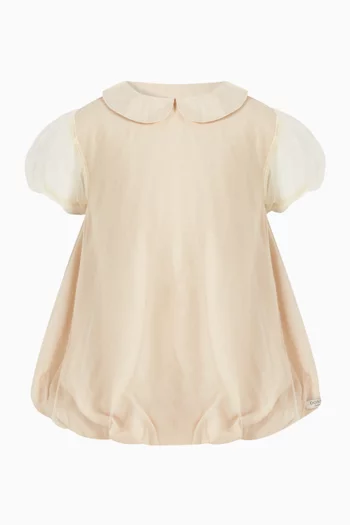 فستان هيلك بياقة بيتر بان 