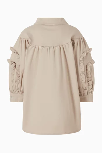 فستان أفيرو مزيج قطن