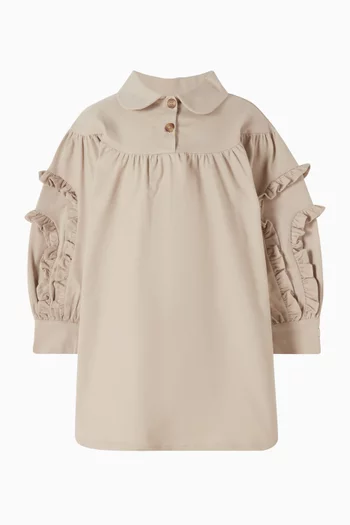 فستان أفيرو مزيج قطن