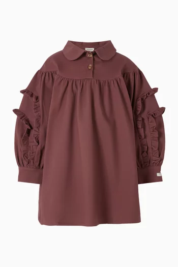 فستان أفيرو مزيج قطن