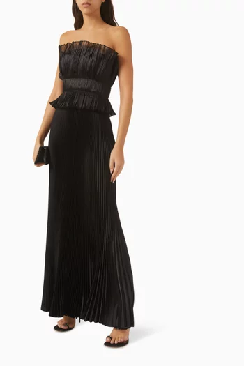Masquerade Pleated Gown