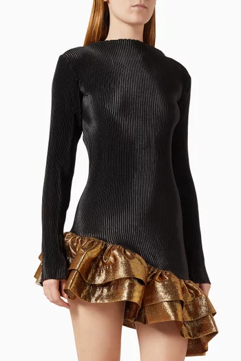 The Met Rufflle Mini Dress