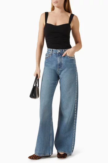Cary Wide-leg Jeans in Denim