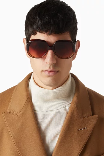 نظارة شمسية أوشن شايلد بإطار دائري أسيتات