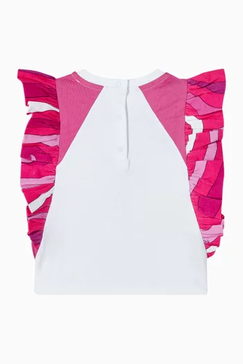 بلوزة قطن كشكش