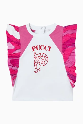 بلوزة قطن كشكش