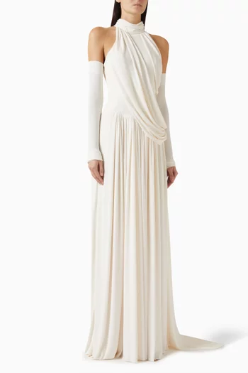 Eira Drape Dress in Jersey