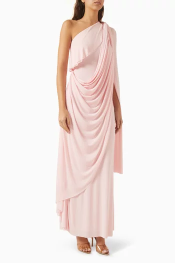 Bollington Drape Dress in Jersey