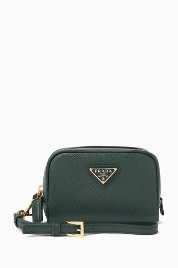 حافظة بشعار الماركة جلد سافيانو