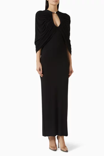 Kokon Cape Dress in Viscose Blend
