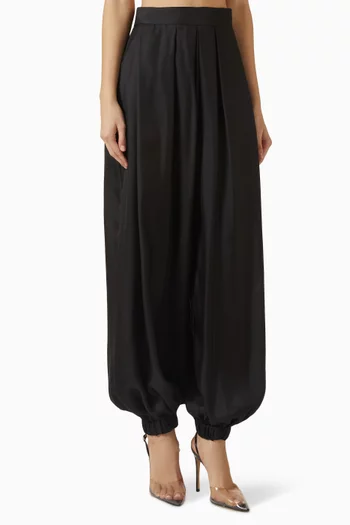 Bazar Wide-leg Pants in Silk