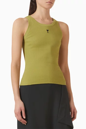 بلوزة ايه دي سي بلا أكمام قطن مضلع