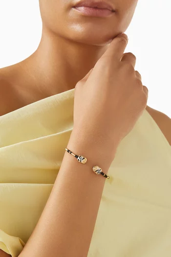 Duality Scaramouche Cuff in Gold-plated Metal
