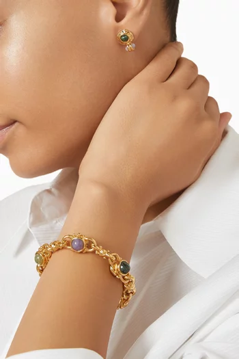 Amarante Bracelet in Gold-plated Metal