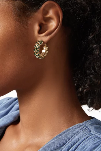 Mini Izilda Hoop Earrings in Gold-plated Metal