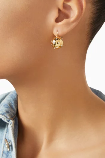 Comete Earrings in Gold-plated Metal