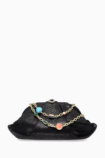 كلاتش جراند جيما جلد بنقشة جلد الأفعى