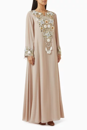 Natalya Embellished Kaftan in Crepe