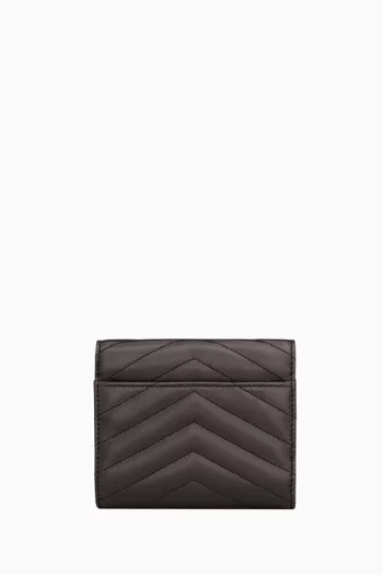 Cassandre Matelassé Tri -fold Wallet in Lambskin