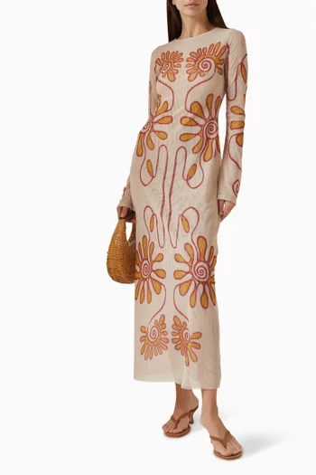 Tania Sheer Printed Dress