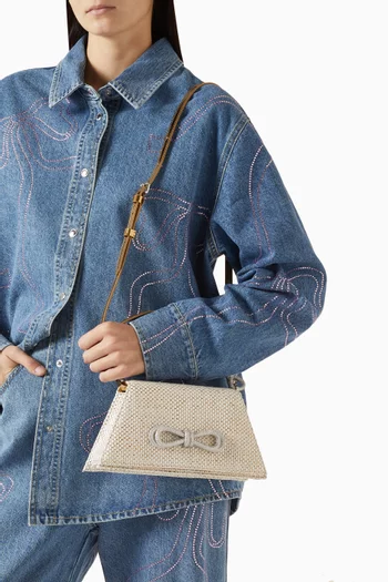 حقيبة سامانثا متوسطة بيد علوية خوص لوركس