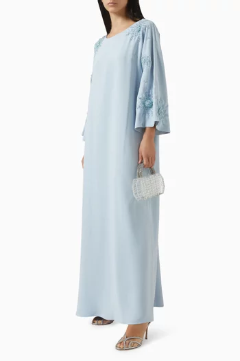 Embellished Kaftan in Crepe