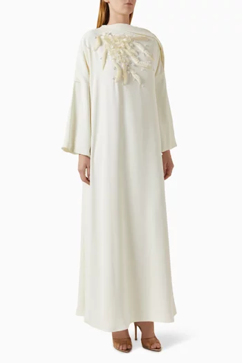 Embellished Kaftan in Crepe