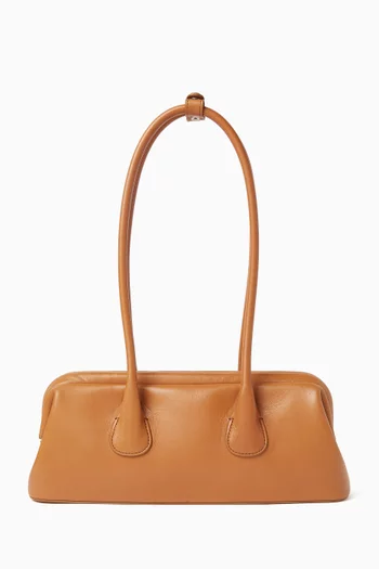 حقيبة كتف بوت ميني بتصميم مستطيل جلد