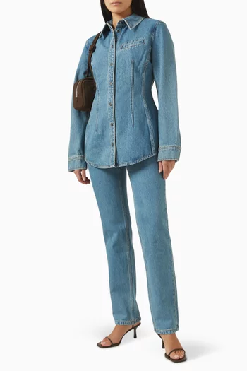 Straight-leg Jeans in Denim