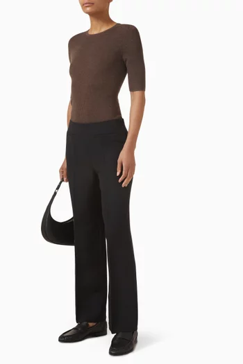 Rib-knit Sweater in Wool Blend