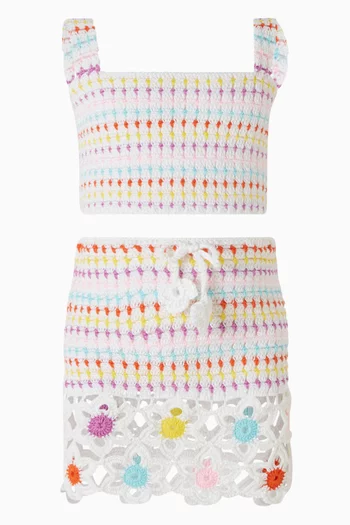 تنورة كروشيه ماري 