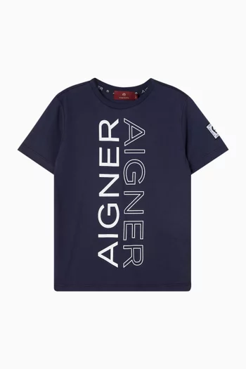 Logo-print T-shirt in Cotton