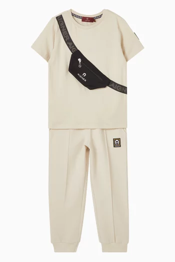 تي شيرت بطبعة حقيبة قطن