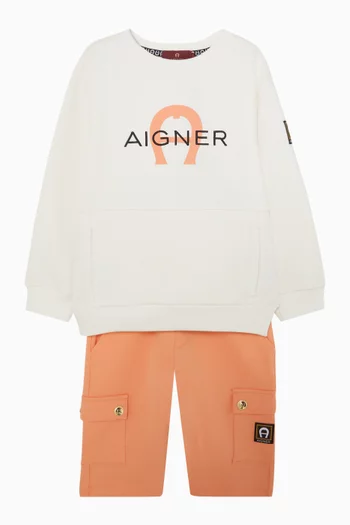 Logo-patch Sweatshorts in Cotton